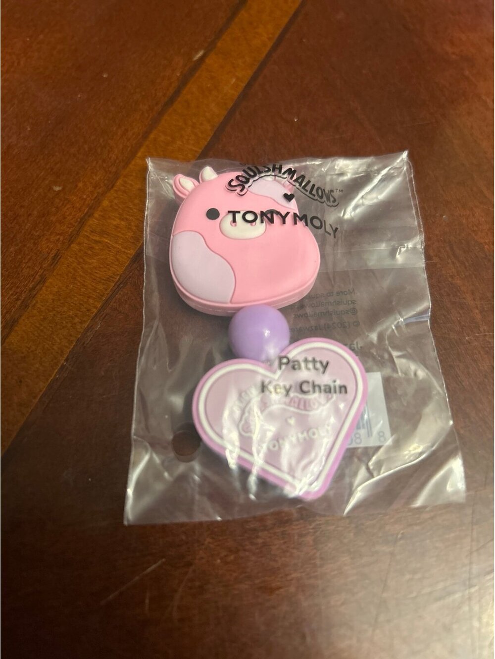 C305 patty key chain pink cute cow tonymoly